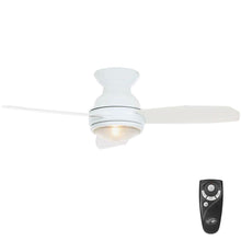 Load image into Gallery viewer, Hampton Bay Sovana 44 in. Indoor White Ceiling Fan with Light Kit 14412
