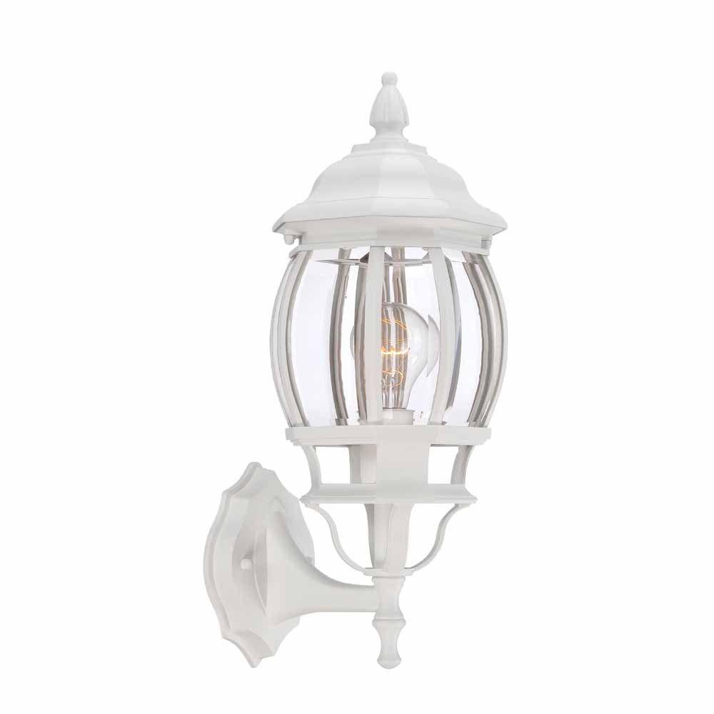 Hampton Bay HB7027-06 1-Light White Outdoor Wall Lantern 803729