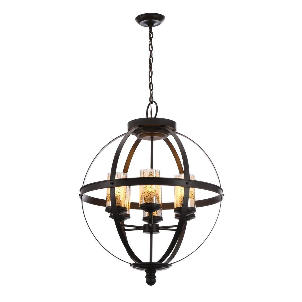 Sea Gull Lighting 3110406-715 Sfera 6-Light Autumn Bronze Chandelier