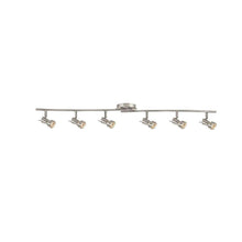 Load image into Gallery viewer, Hampton Bay EC581SBA 6-Light Brushed Nickel Dual Wave Bar Fixture 959029

