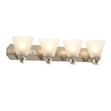 Load image into Gallery viewer, Hampton Bay HB2077-35 4-Light Brushed Nickel Bath Light 261568
