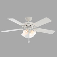 Load image into Gallery viewer, Hunter 53062 Studio Series 52&quot; Indoor White Ceiling Fan with Light
