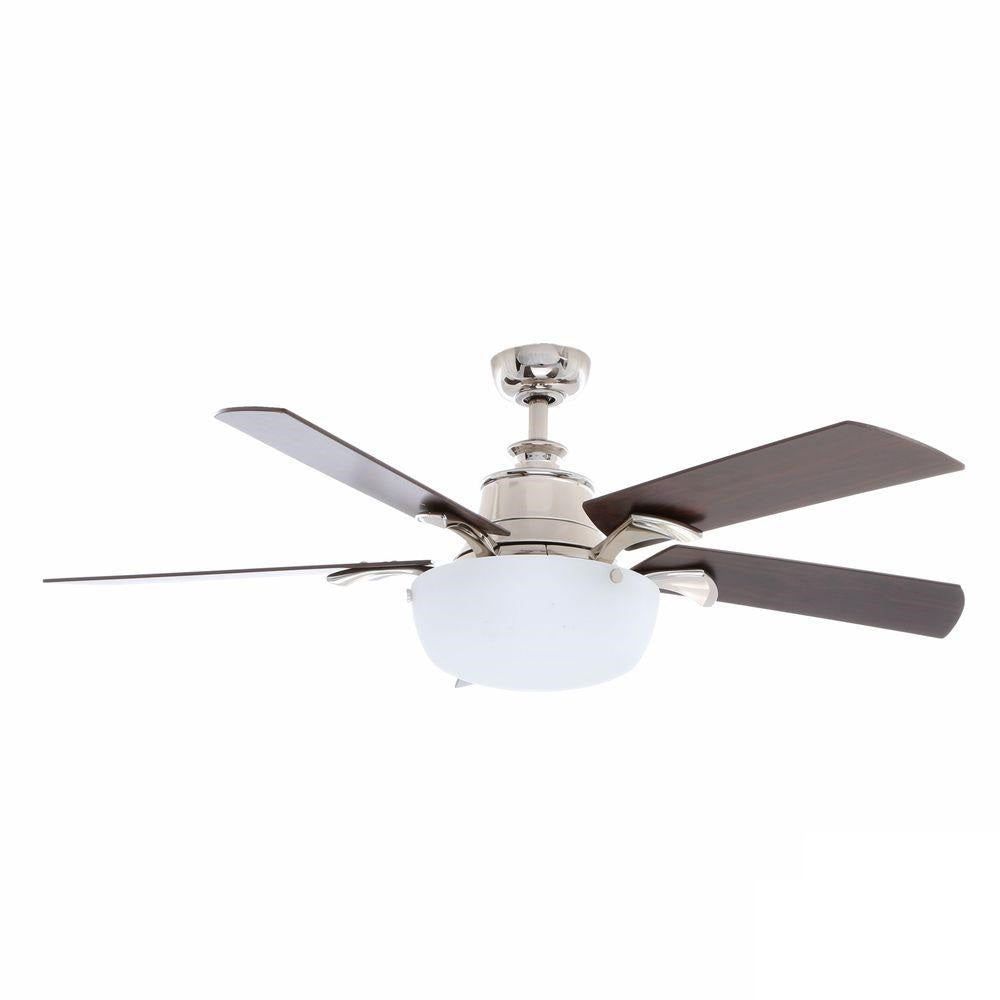 Hampton Bay AG804-LN Winfield 54 in. Liquid Nickel Ceiling Fan 247343
