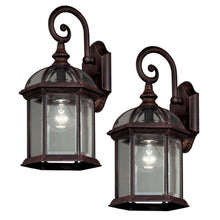 Load image into Gallery viewer, (2-pk) Hampton Bay 7072-2RT 1-Light Weathered Bronze Outdoor Lantern 1000014557
