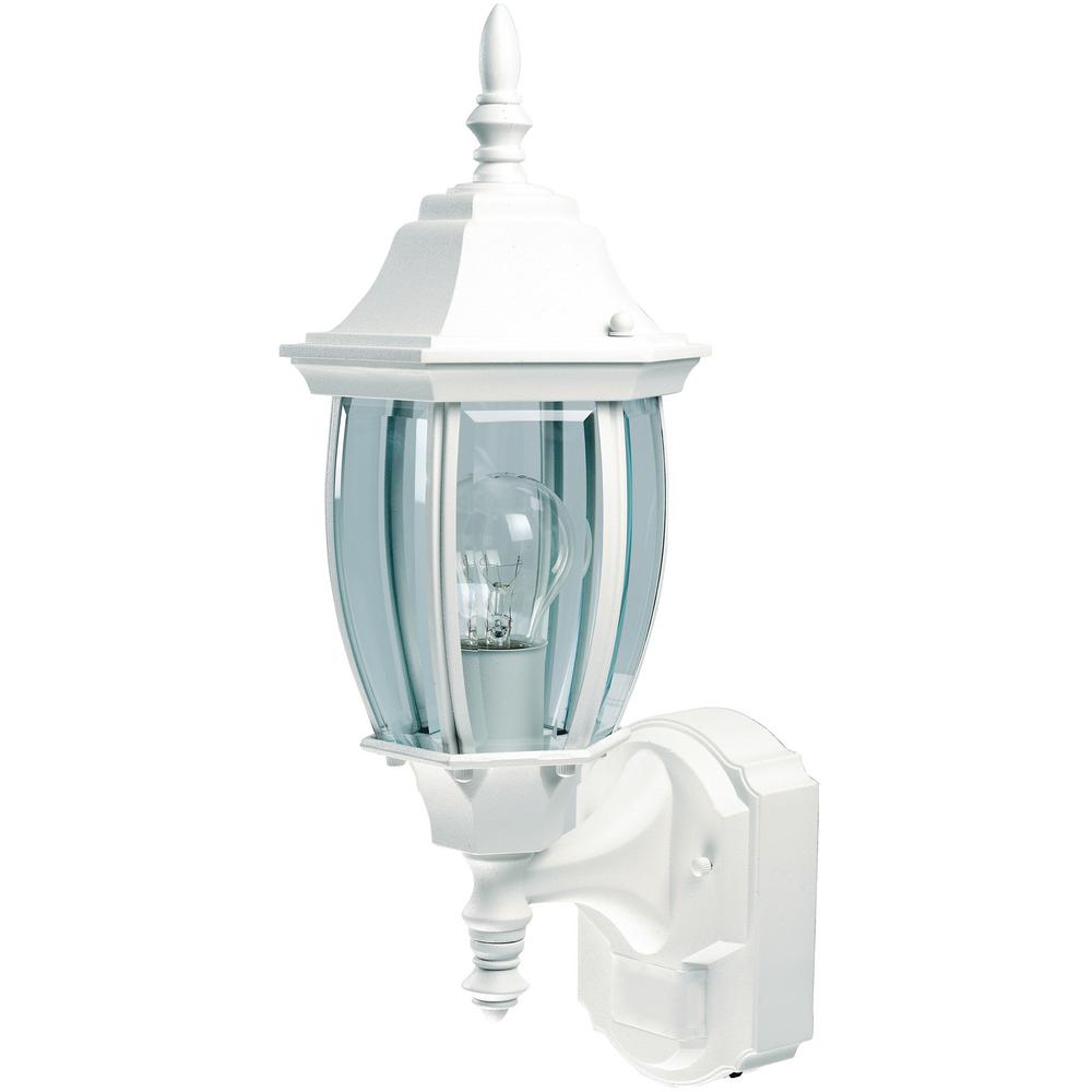 Hampton Bay HBI-4192-WH Alexandria White Motion-Sensing Decorative Lamp 248617