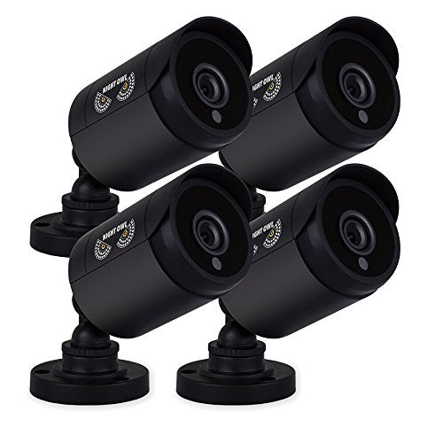 (4-pk) Night Owl CM-4PK-HDA7B-BU-H 720p HD Wired Security Bullet Cameras Black