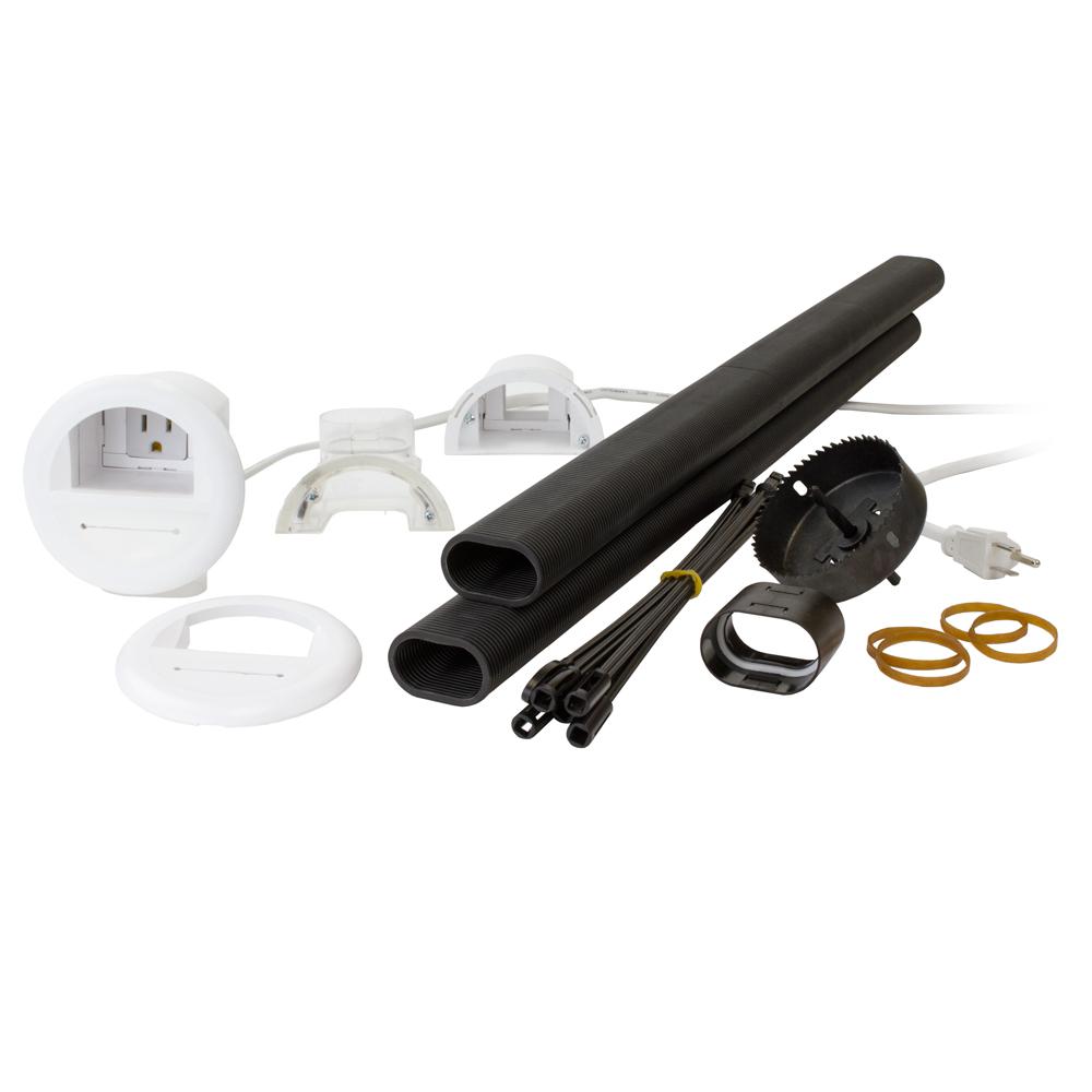 CE TECH A32-KW In-Wall Power Cord and Cable Kit 453701