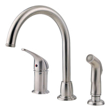 Load image into Gallery viewer, Pfister LF-WK1-680S Cagney 1-Handle Standard Kitchen Faucet Stainless Steel
