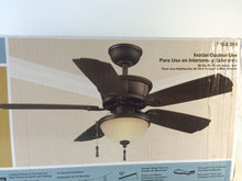 Load image into Gallery viewer, Hampton Bay 51226 Umber 46&quot; Oil Rubbed Bronze Ceiling Fan with Light 185314
