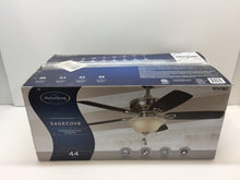 Load image into Gallery viewer, Harbor Breeze 40840 44” Sagecove Brushed Nickle Finish Ceiling Fan 0747607
