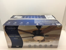 Load image into Gallery viewer, Harbor Breeze E-CAF56OSB5CRC Bayou Creek 56&quot; Bronze Indoor Ceiling Fan 649729
