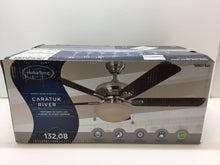 Load image into Gallery viewer, Harbor Breeze 40303 Caratuk River 52&quot; Brushed Nickel LED Ceiling Fan 807428
