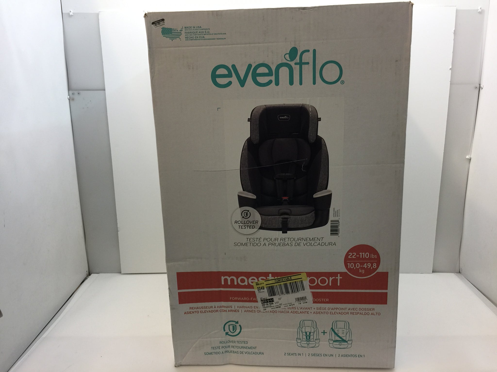 Evenflo Maestro Sport Harness Booster Car Seat – NT Electronics LLC