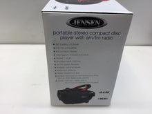 Load image into Gallery viewer, Jensen CD-490 Portable Stereo Compact Disc Radio CD Player, Red

