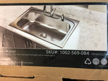 Load image into Gallery viewer, Elkay HDSB332294 Pergola Drop-In Stainless Steel 33&quot; 4-Hole 1-Bowl Kitchen Sink

