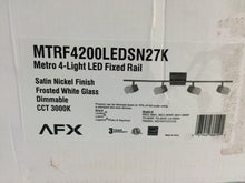 Load image into Gallery viewer, AFX MTRF4200LEDSN27K Metro 3&#39; Integrated LED Track Lighting Kit, Satin Nickel
