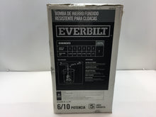 Load image into Gallery viewer, Everbilt ESE60W-HD 6/10 HP Heavy Duty Cast Iron Sewage Pump 1000026319
