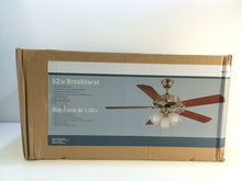 Load image into Gallery viewer, Brookhurst 52 in. Indoor Brushed Nickel Ceiling Fan YG268-BN 549510
