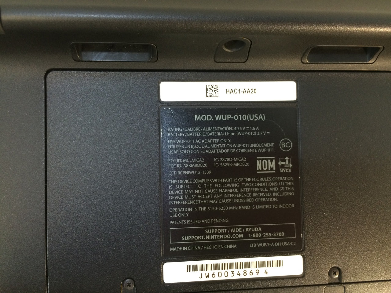 Nintendo Wii U WUP-101(02) 32GB Game Console & Game Pad, Black – NT  Electronics LLC