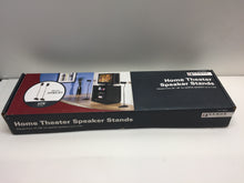 Load image into Gallery viewer, Pair of Sanus HTB3-B1 Adjustable Height Floor Stand for Satellite Speakers
