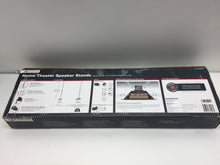 Load image into Gallery viewer, Pair of Sanus HTB3-B1 Adjustable Height Floor Stand for Satellite Speakers
