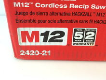 Load image into Gallery viewer, Milwaukee 2420-21 M12 12-Volt Li-Ion Cordless HACKZALL Reciprocating Saw Kit
