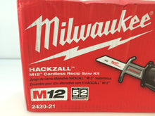Load image into Gallery viewer, Milwaukee 2420-21 M12 12-Volt Li-Ion Cordless HACKZALL Reciprocating Saw Kit
