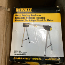 Load image into Gallery viewer, DEWALT DWST11155 32 in. Metal Folding Sawhorse
