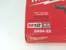 Load image into Gallery viewer, Milwaukee 2494-22 M12 12V Li-Ion Cordless Drill Impact Driver Combo Kit 2-Tool
