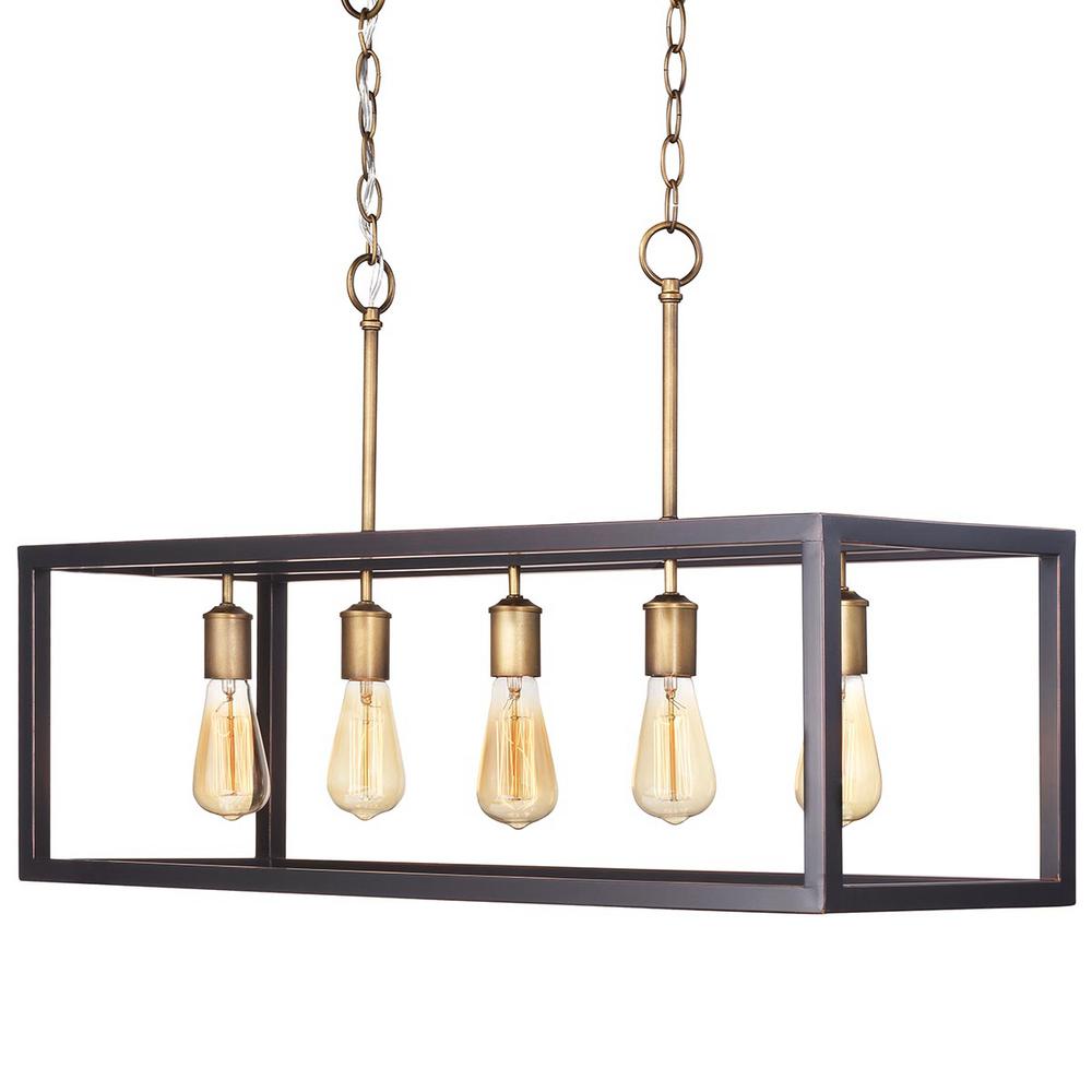 HDC 7965HDCVBDI Boswell Quarter Vintage Brass Island Chandelier 1003202196