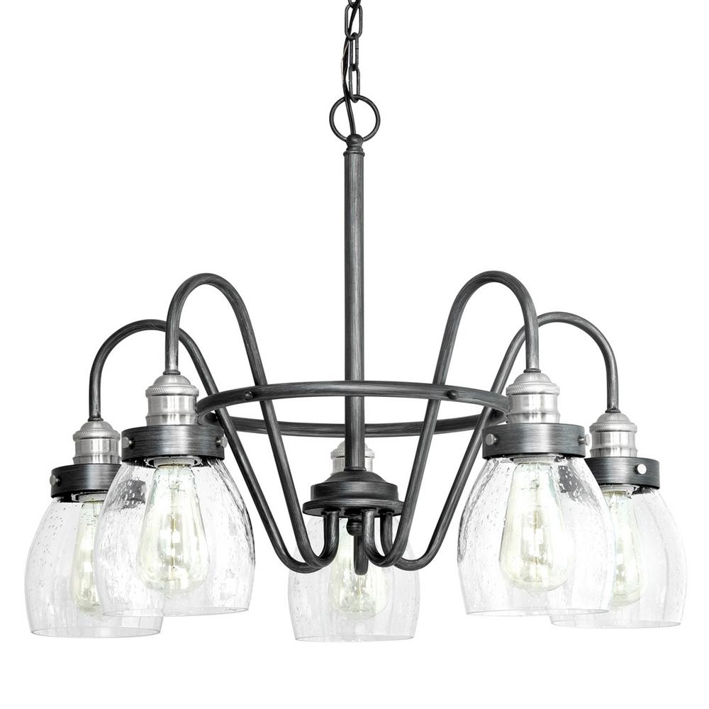 Progress Lighting P400124-009DI Crofton Rustic Pewter Chandelier 1002788483