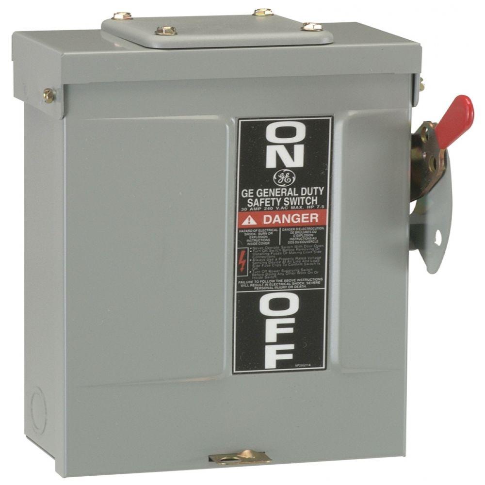 GE TGN3324R 200 Amp 240-Volt Non-Fused Outdoor General-Duty Safety Switch