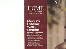 Load image into Gallery viewer, Home Decorators Collection HB7262A-293 Leeds Mystic Bronze Wall Lantern 702480
