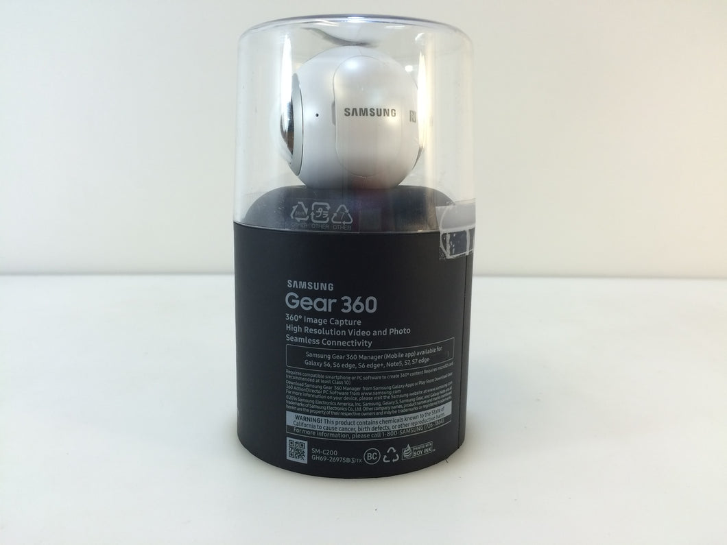 Samsung Gear 360 SM-C200 High Resolution Video & Photo Camcorder, White