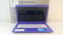 Load image into Gallery viewer, Hp Stream 14-ax020wm Notebook 14&quot; Celeron N3060 1.6Ghz 4GB 32GB eMMC Purple
