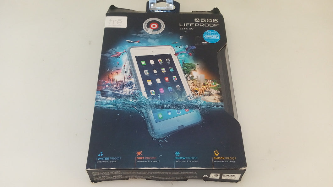 Authentic Fre Lifeproof Waterproof Case White Gray for iPad mini 2, 3