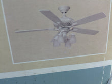 Load image into Gallery viewer, Hampton Bay 14948 Bristol Lane 52&quot; Indoor White Ceiling Fan w Light Kit 321614
