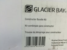 Load image into Gallery viewer, Glacier Bay 67499W-P004 Constructor 4&quot; Centerset Bathroom Faucet Brushed Nickel
