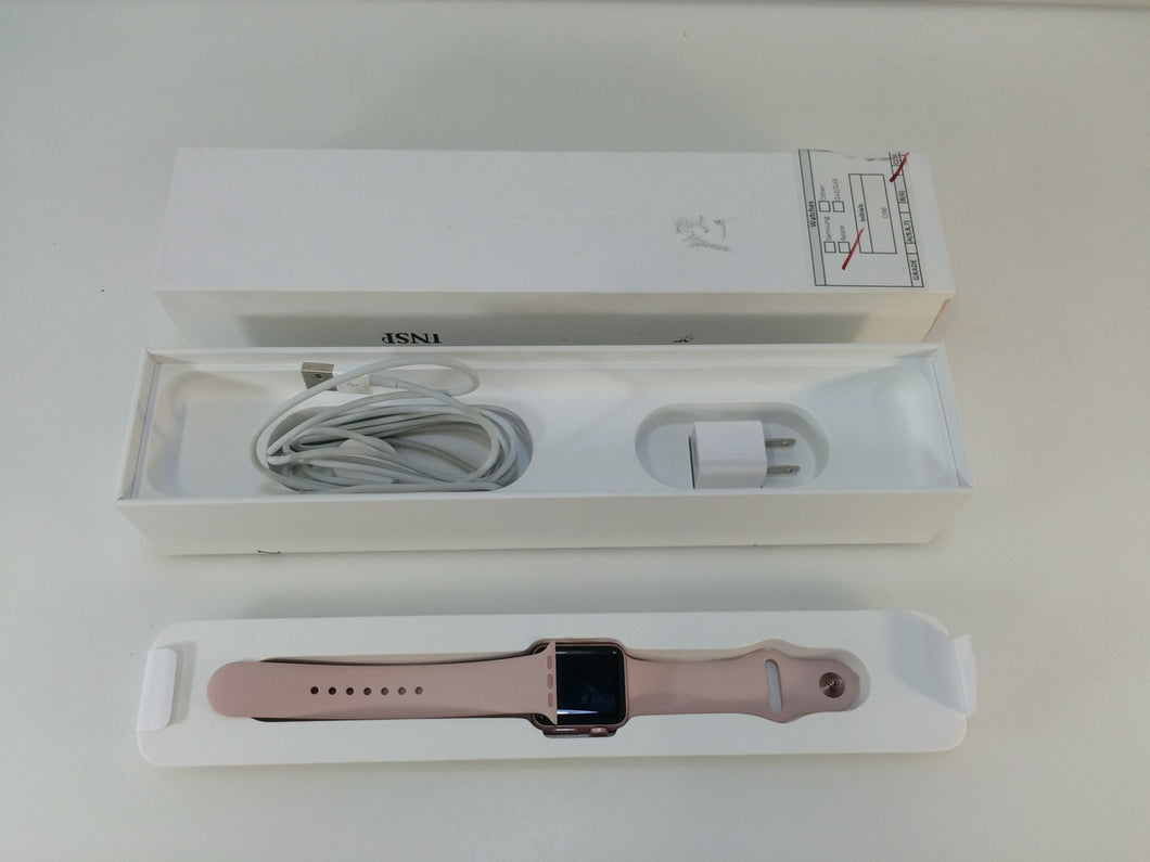 Apple MNNY2LL/A Watch Series2 38mm Rose Gold Aluminum Case Pink Sport Band