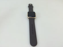 Load image into Gallery viewer, Apple Watch MLC72LL/A Sport 42mm Gold Aluminum Case Brown Sport Band
