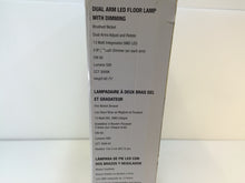 Load image into Gallery viewer, Alsy 20052-000 60.75 in. Brushed Nickel Dual Arm LED Floor Lamp
