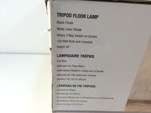 Load image into Gallery viewer, Alsy 19226-001 58 in. Black Tripod Floor Lamp with Shade
