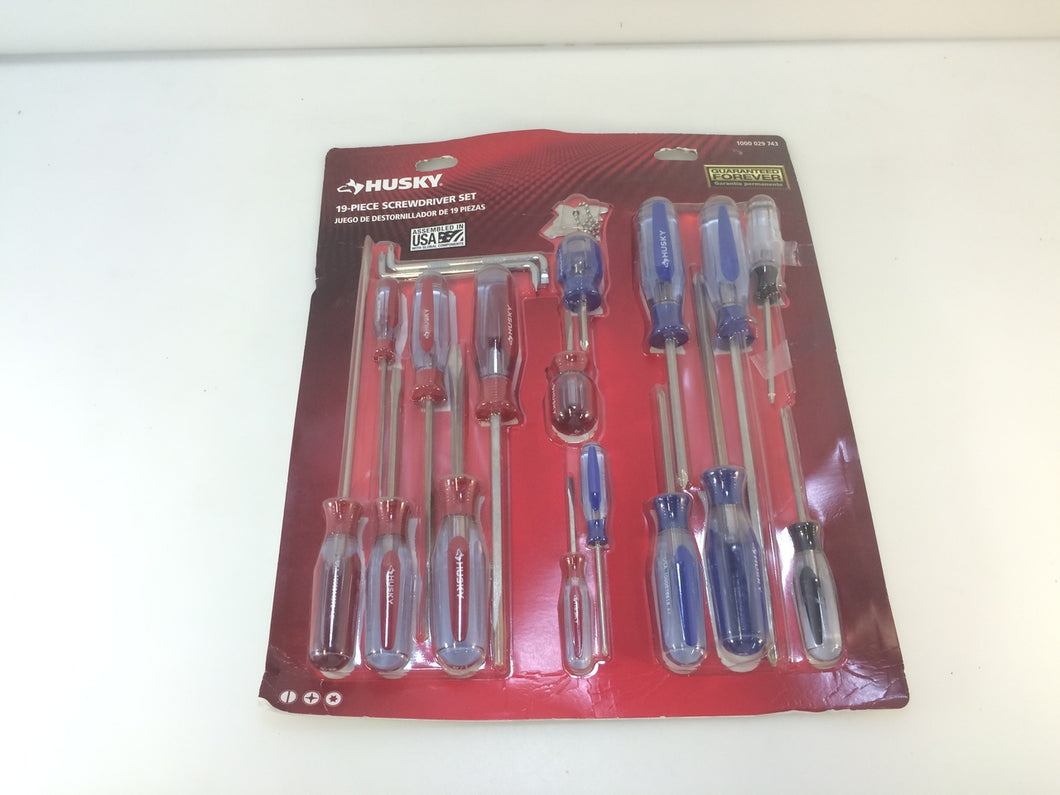 Husky 20210005 Variety Screwdriver Set (19-Piece) 1000029743