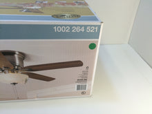 Load image into Gallery viewer, Hampton Bay 57289 52&quot; Holly Springs LED Brushed Nickel Ceiling Fan 1002264521

