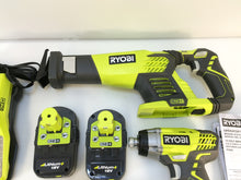 Load image into Gallery viewer, Ryobi P1873 18-Volt ONE+ Lithium-Ion Cordless Combo Kit (3-Tool)

