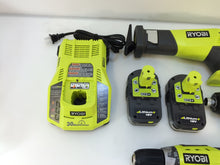Load image into Gallery viewer, Ryobi P1873 18-Volt ONE+ Lithium-Ion Cordless Combo Kit (3-Tool)
