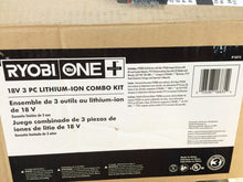 Load image into Gallery viewer, Ryobi P1873 18-Volt ONE+ Lithium-Ion Cordless Combo Kit (3-Tool)

