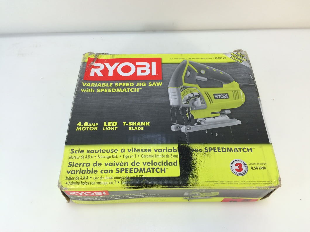 Ryobi JS481LG 4.8-Amp Variable Speed Orbital Jig Saw
