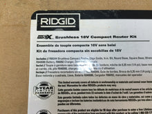 Load image into Gallery viewer, RIDGID R86044SB 18-Volt Brushless Compact Router Kit
