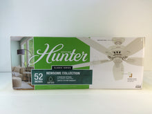 Load image into Gallery viewer, Hunter 53322 Newsome 52&quot; Indoor/Outdoor Fresh White Ceiling Fan
